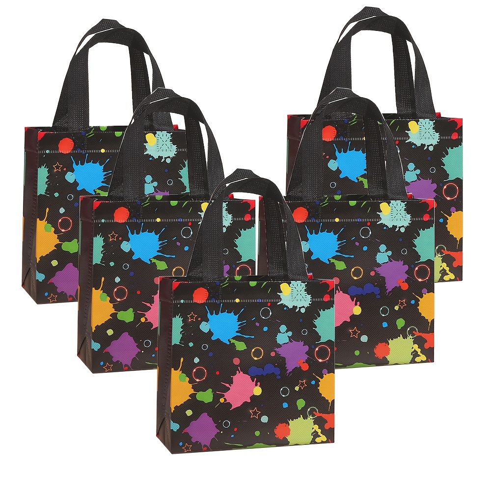 Paint Splatter Reusable Non-Woven Tote Bags