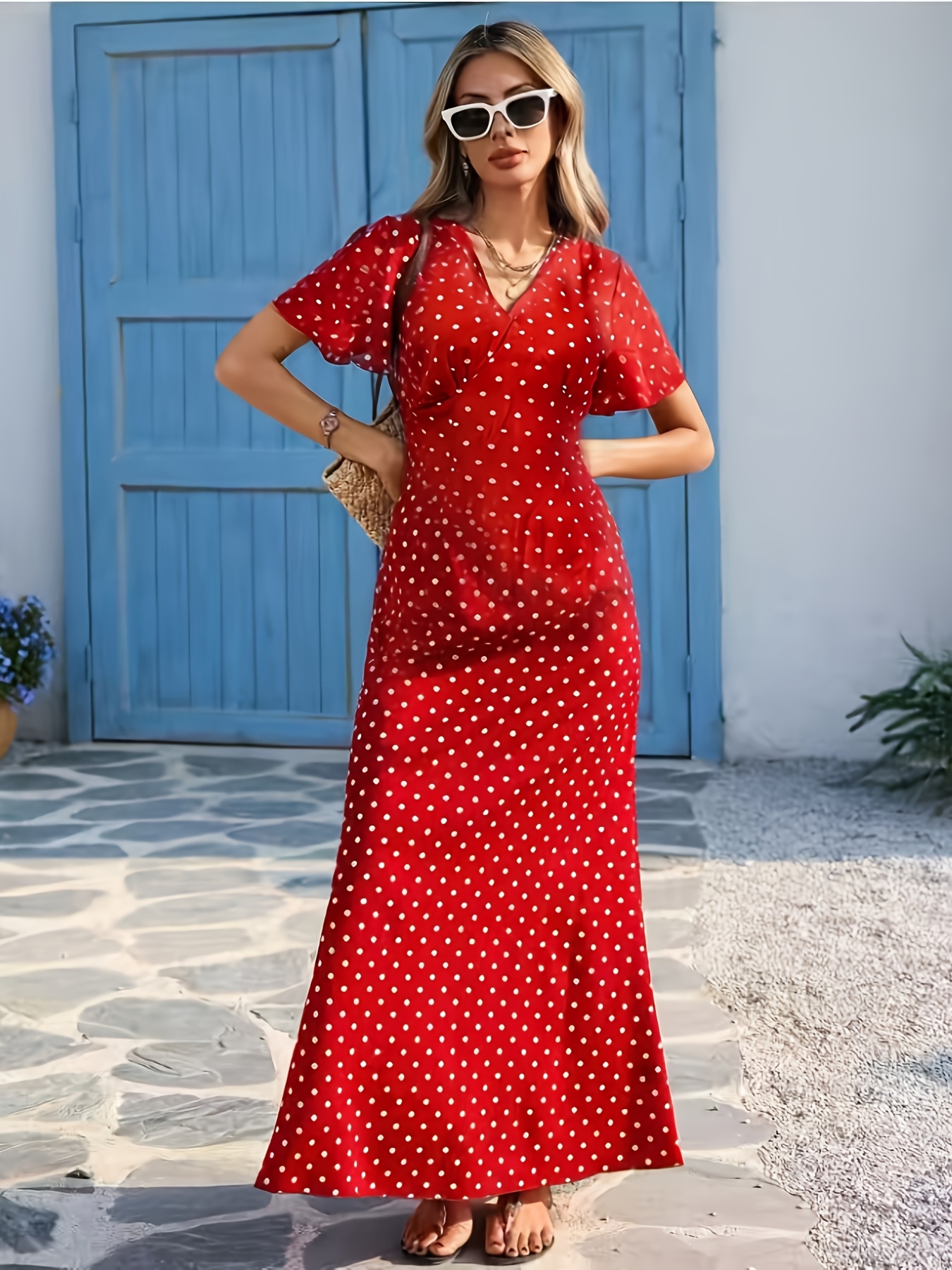 polka dot dress women sold on Temu United States