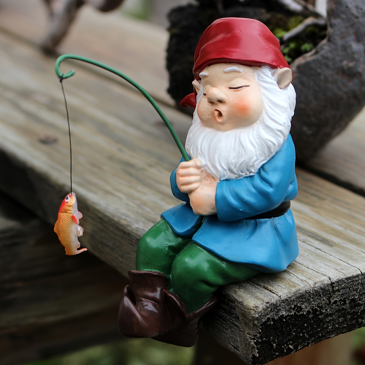 fisherman resin statue versatile indoor - Temu