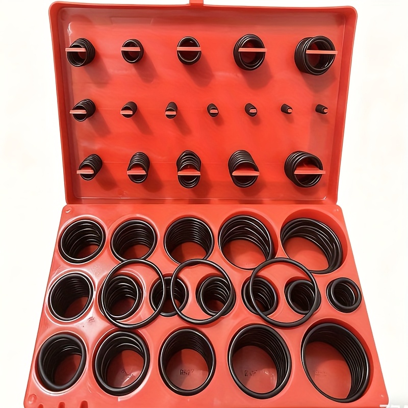 E-shop 419 Gummi O-Ring Dichtungsset Multi Größe Dichtungssortiment für Gas/Luftdichtungen Kfz- Wasserhahn & Rohr Reparatur Hochdruckbeständiges O-Ring