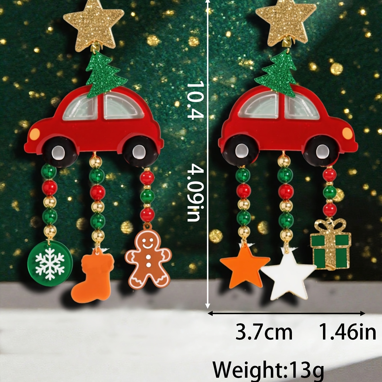 Funny Cute Statement Earrings for Christmas and Halloween