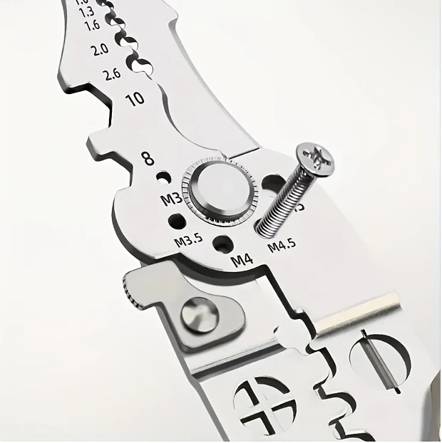 8 5 stainless steel multi tool electricians pliers wire cutting stripping crimping more durable for diy and pulling nails twisting metal structure details 3