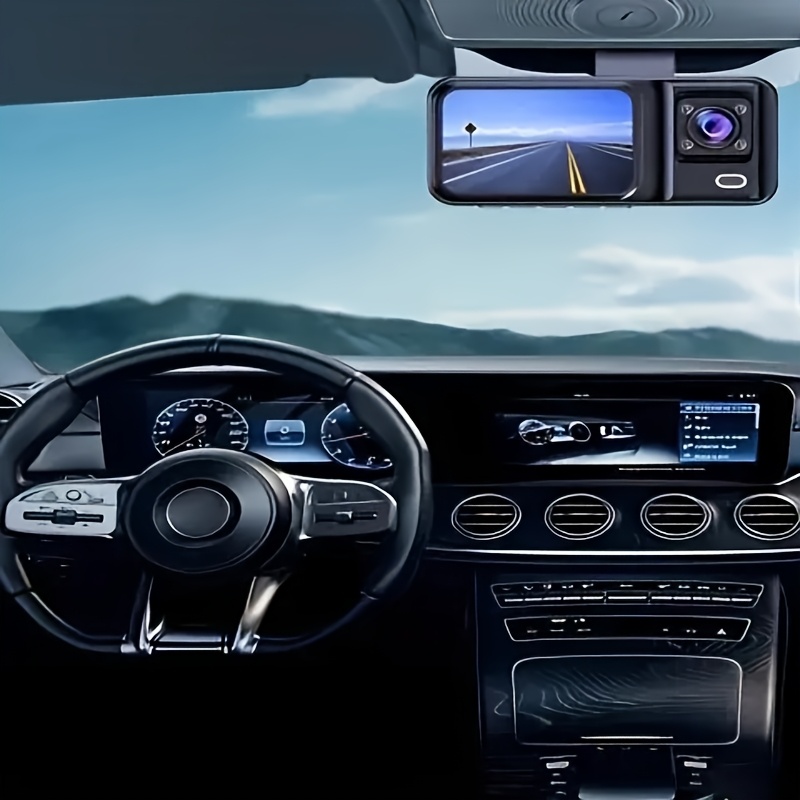 Dual-Lens 1080P Car Dashcam with Night Vision & G-Sensor