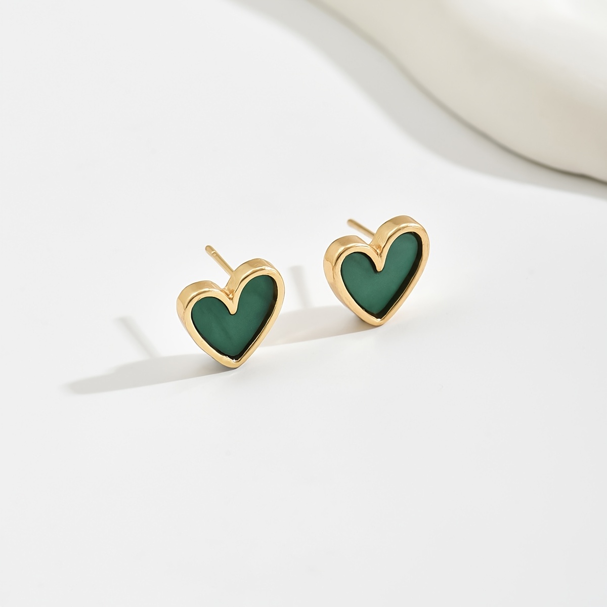 1 Pair Of Fashionable, Simple, And Versatile Heart Stud Earrings For Valentine's Day