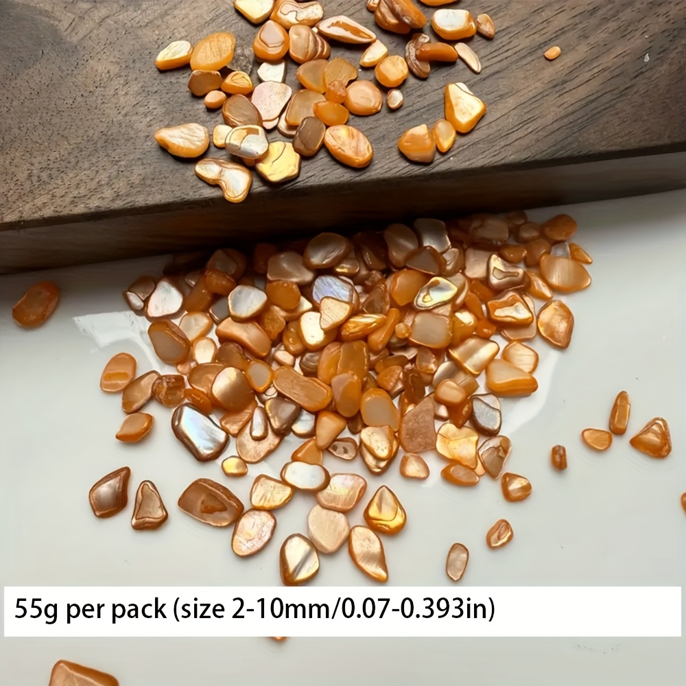 280pcs Natural Abalone Shell Chips for DIY Crafts