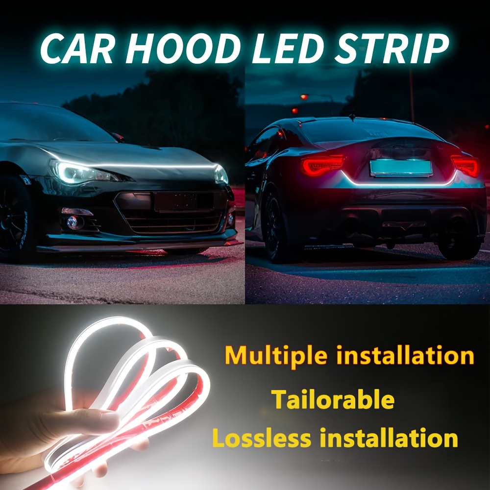 

Upgrade Your Vehicle With A Universal 12v Scan Starting Car Led Hood Light Car Decoration Light