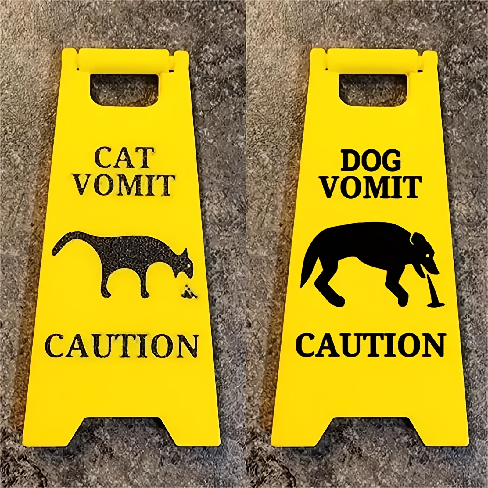 

3d Pet Warning Sign, Plastic Prank Gift For Cat And Dog Owners, Multi-functional Non-electric Home Decor Accessory For Pet Lovers