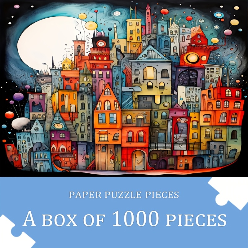 

1000pcs For Adults - Large 19.7x27.6 Inch Artistic Scenery Puzzle, Premium & Paper, Diy Craft, Ideal For Birthday, Christmas, Halloween, Thanksgiving Gifts