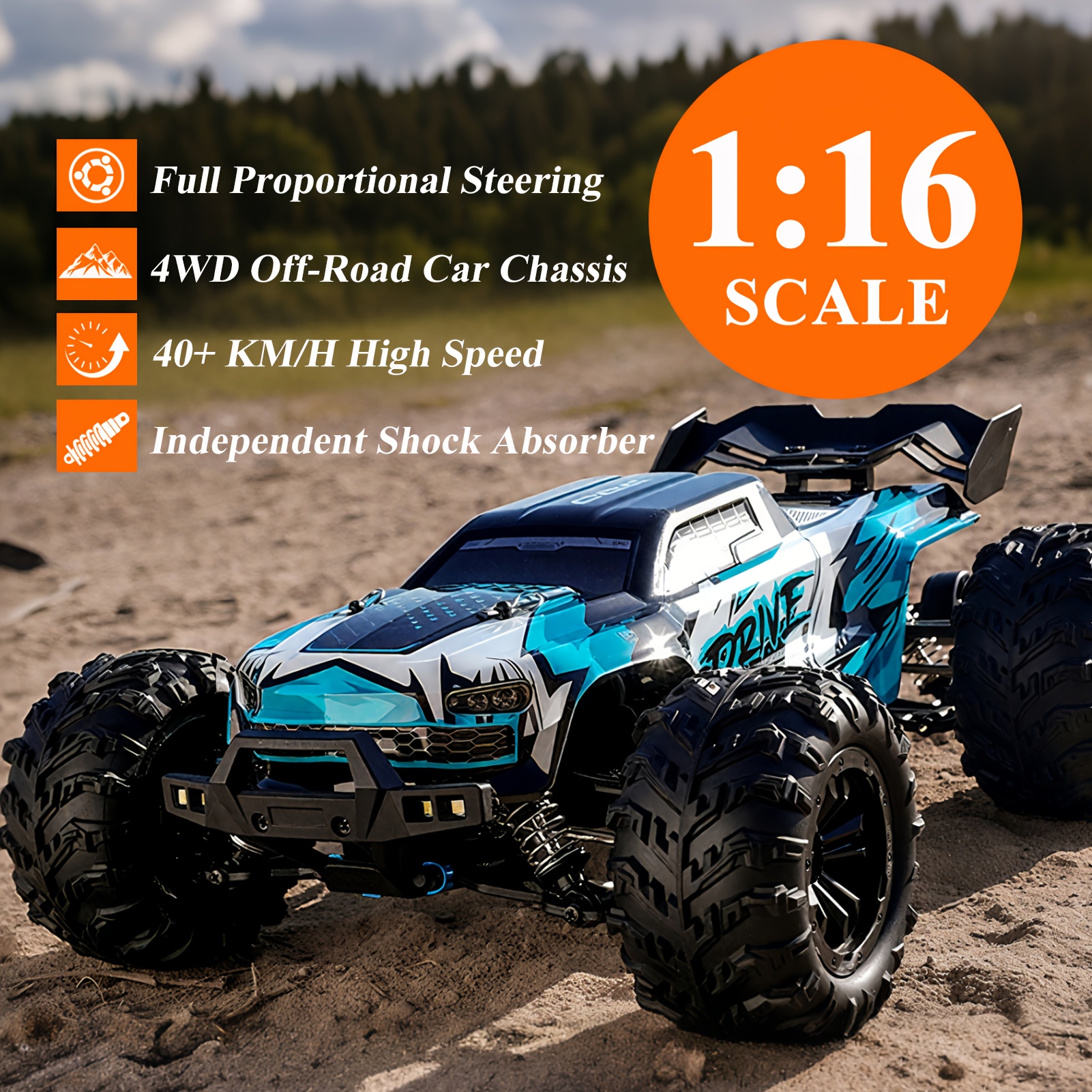 1 6 rc truck sold on Temu United States