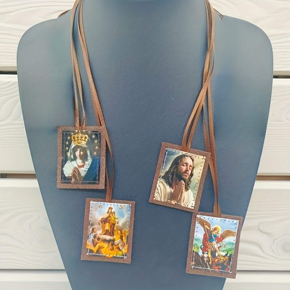 Bohemian-Style Polyester Scapular Necklace