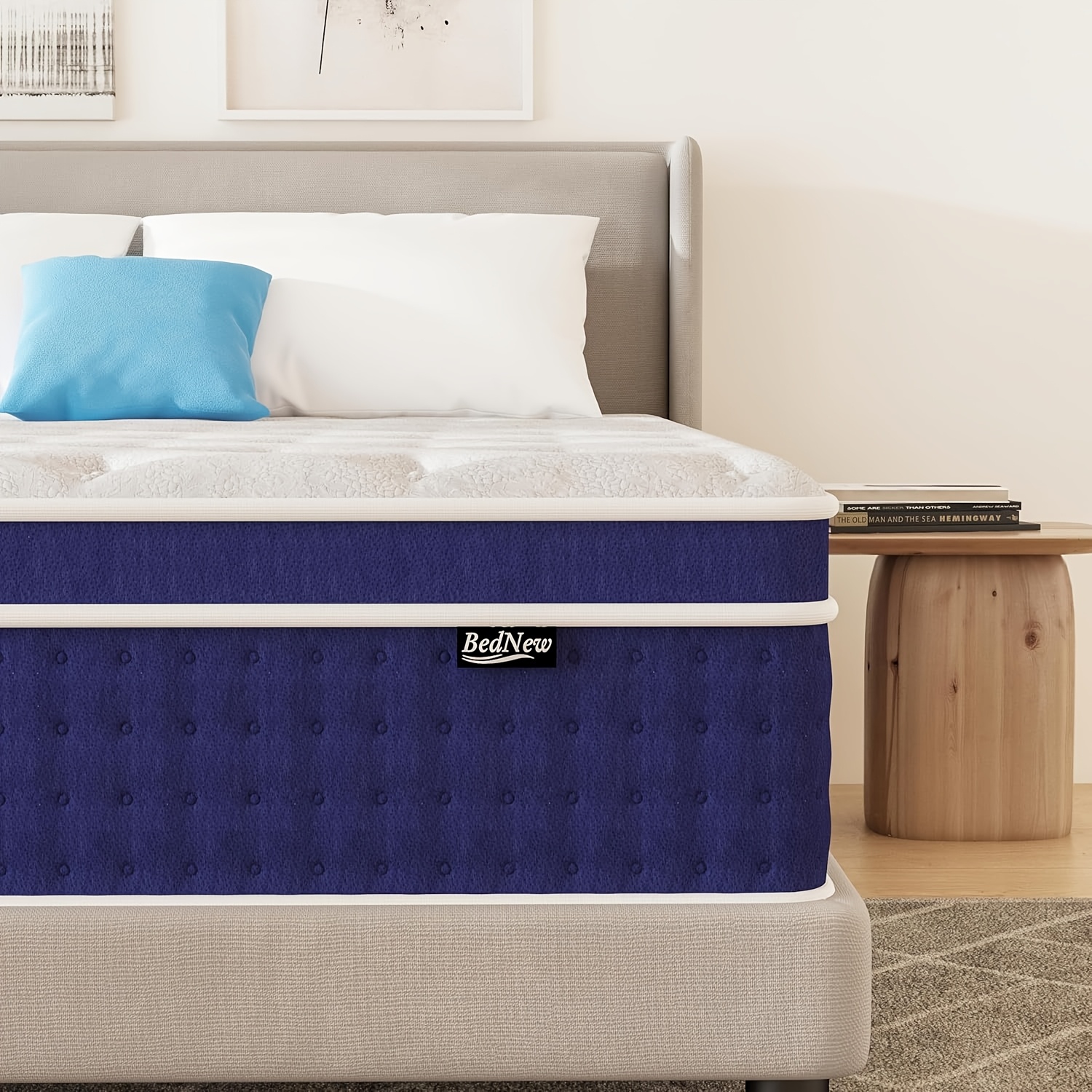 Thickness Hybrid Mattress With Memory Foam, , , 7 7-zone For & Support
