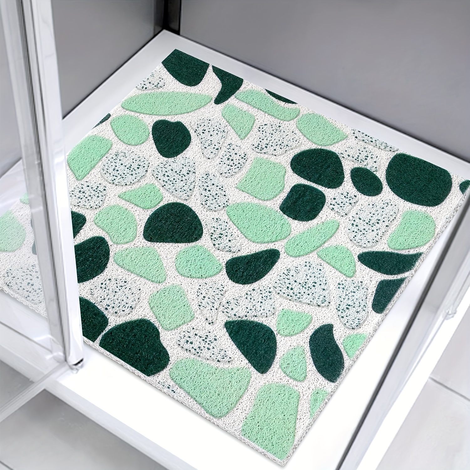 Tappetino Da Doccia Antiscivolo - Verde, 60x60 Cm, Lavabile A 60°C, Per Vasca O Doccia - Foto 3