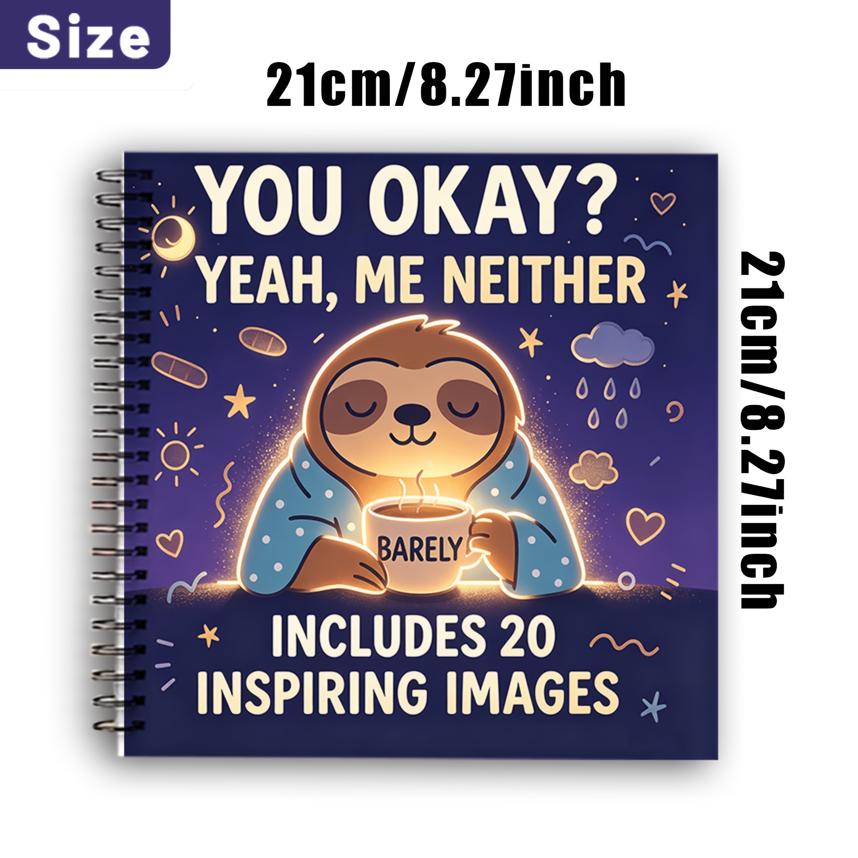 TEMU 20-page "rest When Tired" Coloring Theme | Gentle Phrases With Soft Lines | A Experience Of Rest As Recharge | Single-sided Printing With