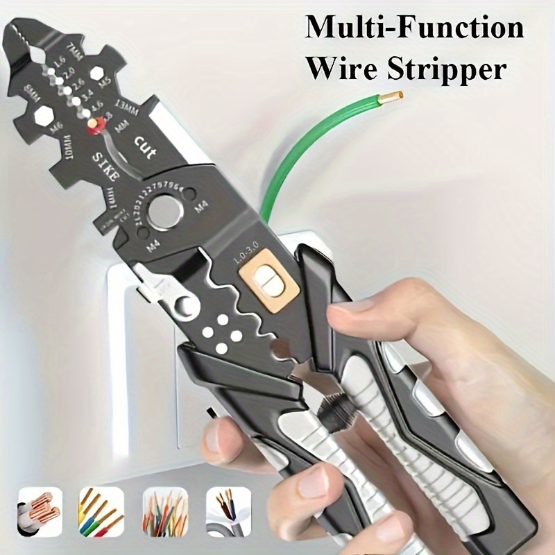 

25-in-1 Industrial Grade Wire Stripper - Multifunctional Electrician's Cable Peeler, Cutter & Puller Tool