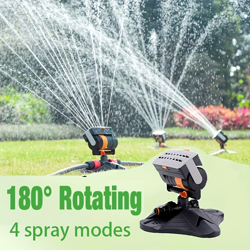 

Large Area Coverage Automatic Garden - Rotating Irrigation Watering Device For Yard & Lawn Care, No Battery Required