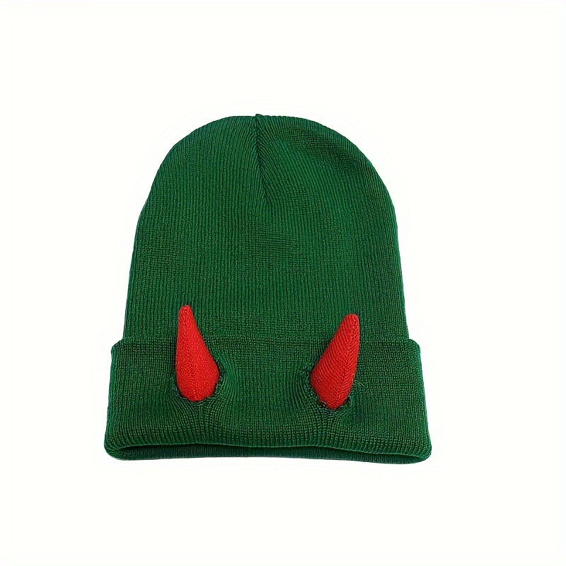 devil horn beanie men cute stylish horn knit - Temu display picture 2