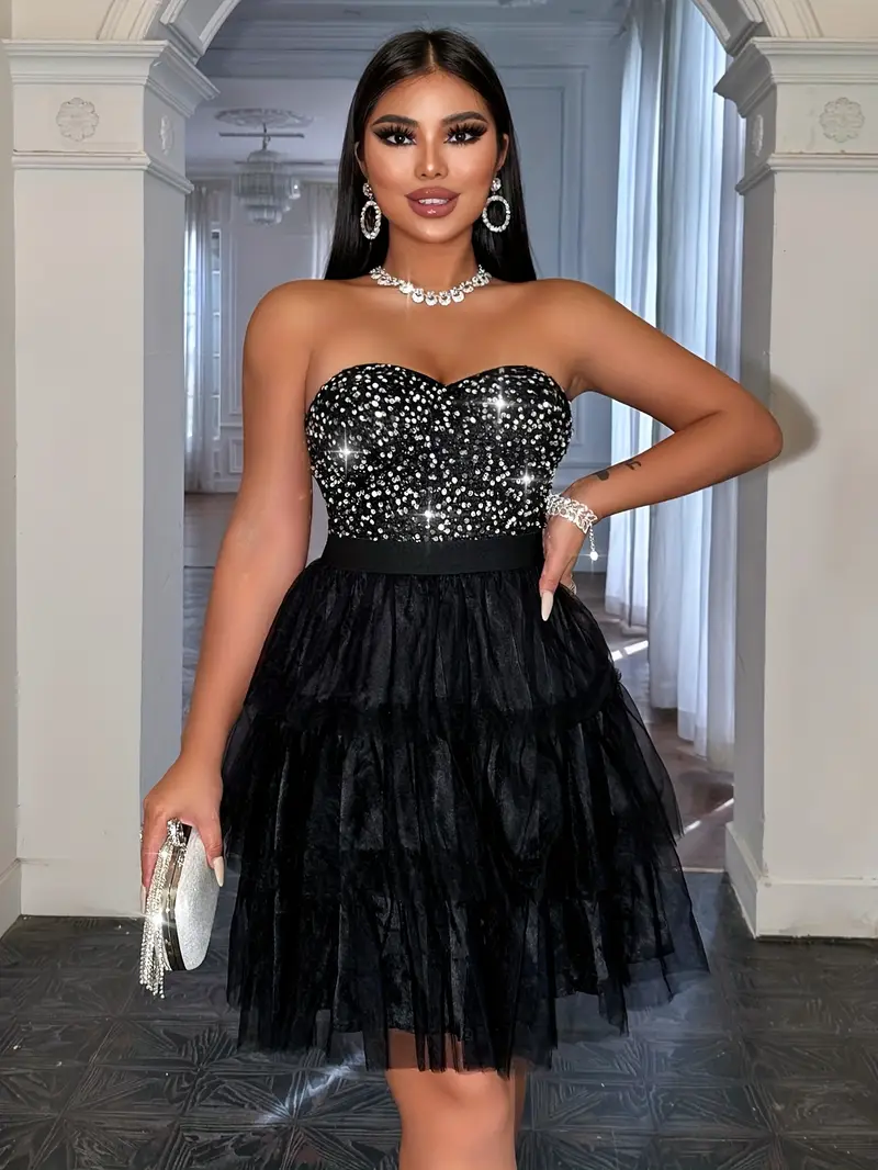 */Summer Fashion Sequin Women's Elegant and Gorgeous * Dress, Bodycon Off-Shoulder High-Waist Crop Top Formal Evening Banquet Party Gown, Women's Crop Dress, Guest Attire, Prom Evening Dress, Music ... */Summer Fashion Sequin Women's Elegant and Gorgeous * Dress, Bodycon Off-Shoulder High-Waist Crop Top Formal Evening Banquet Party Gown, Women's Crop Dress, Guest Attire, Prom Evening Dress, Music ...