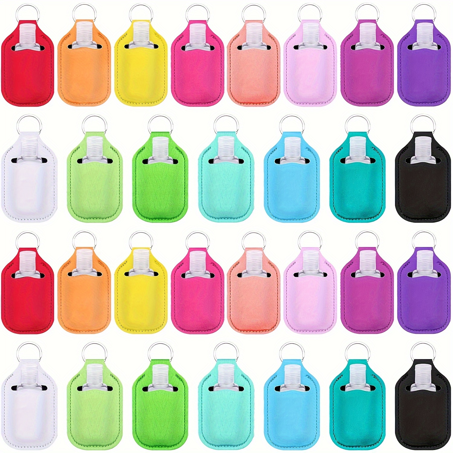 

20p'c's Sanitizer Keychain Set, Including 10 Reusable Bottles And 10 And Sanitizer