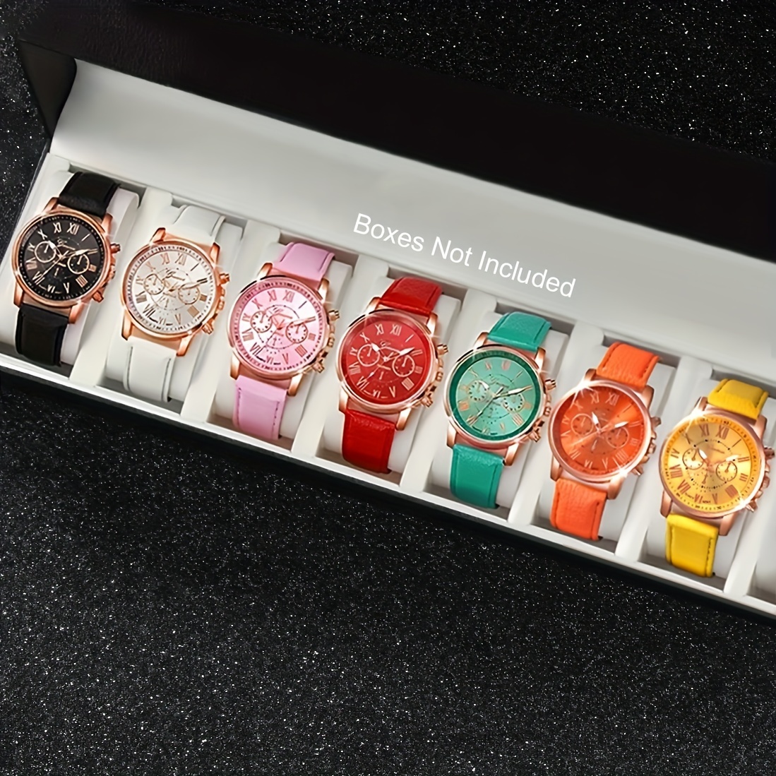 TEMU 7pcs Women's Fashion Casual Quartz Watch
