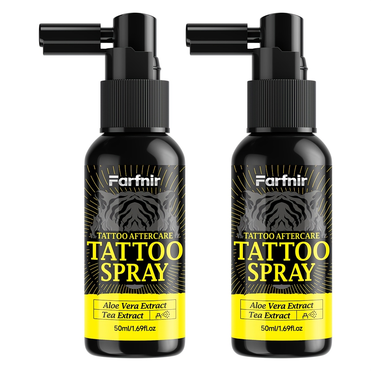 Image of Colorful Spray 50ml With Aloe Vera Refreshing Non-greasy Gently Nourishes New Old Tattoos Enhances Tattoo Color Suitable For Types Product