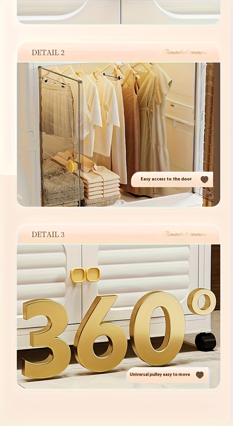 armario almacenamiento plegable resistencia organizador - Temu Mexico, image size:790x1445