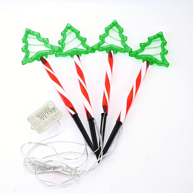 Image of 8 , Outdoor Christmas Decorative Lights, Christmas Tree Lights, , Smart Flashing, 4 In A Set, Total Length 2.4 Meters, Christmas Courtyard Decoration, Up The Atmosphere, Warm And Happy