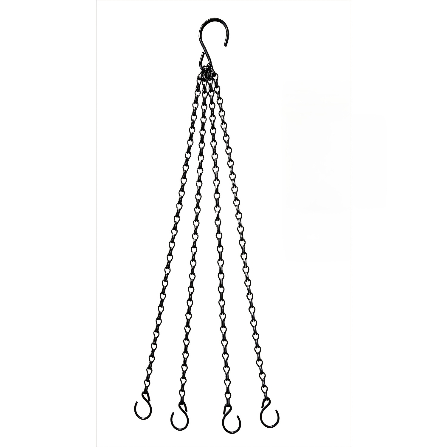 TEMU 15.7 Inch Hanging Basket Chains With Hooks, Plant Hanger Chains For Flower Pots, Planters, Bird Feeders And Lanterns, Outdoor Garden Decor