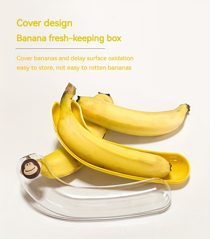 banana storage box plastic fresh keeping container with cover for fruit preservation no electricity required banana shaped design for   and   oxidation details 2