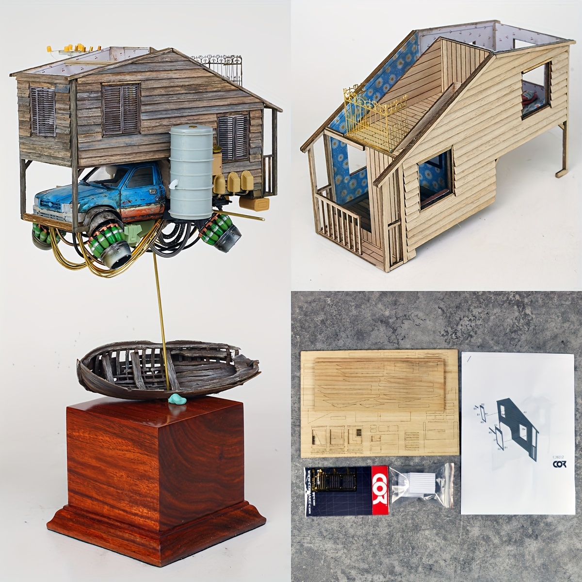 Assembly Architectural Model Sand Table Motor Home Building Components