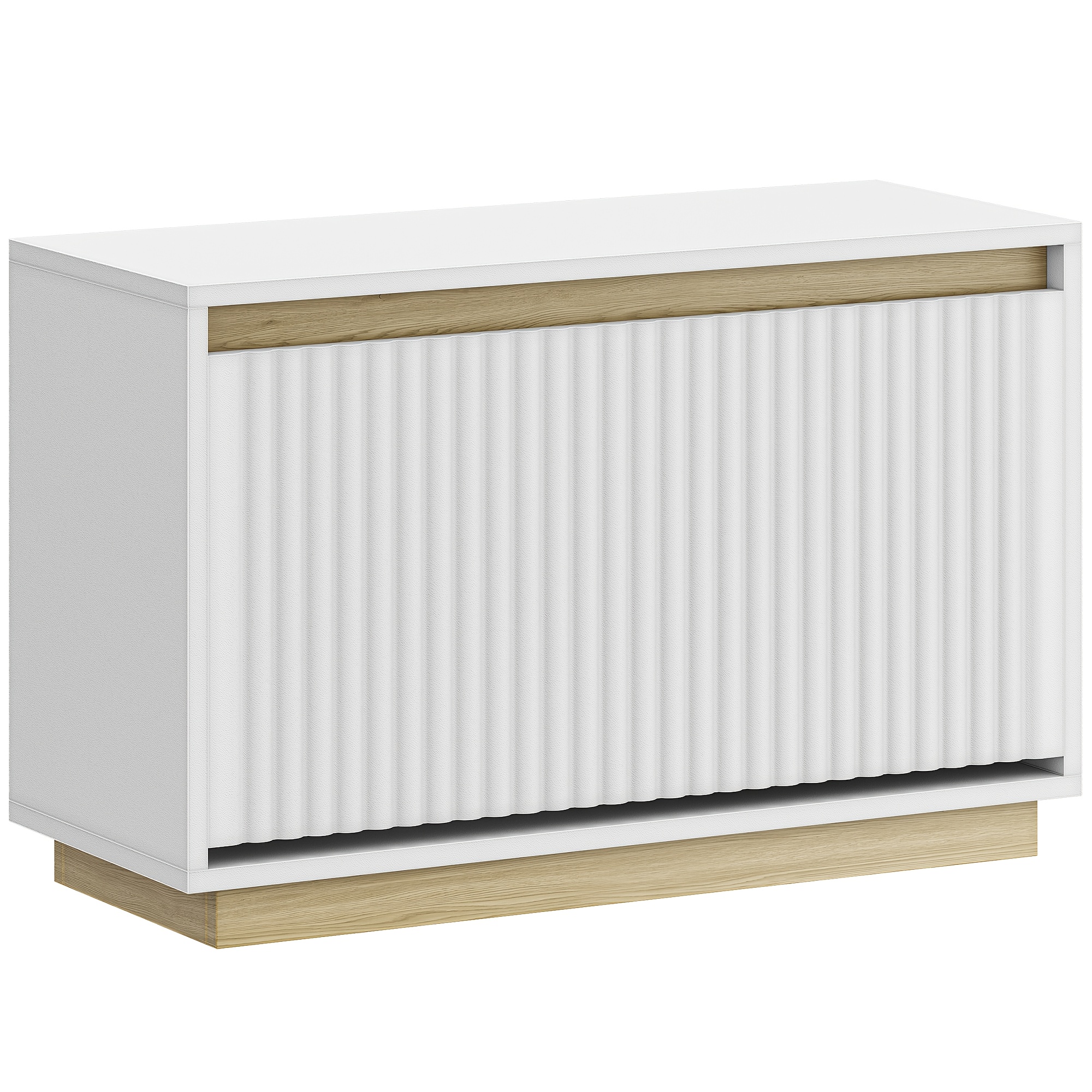 Storage Bench, Shoe Bench With Seat, Shoe Cabinet With Drawers, Space- Shoe Rack, 12 Compartments, Removable Shelves, Living Room, Hallway, Entrance, 30 X 75 X 53cm, White