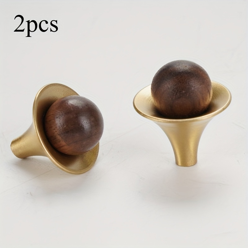 TEMU Eleganti tiranti per cassetti in metallo con pomelli sferici - Maniglie moderne e sottili per armadi e scrivanie, finitura resistente, facile