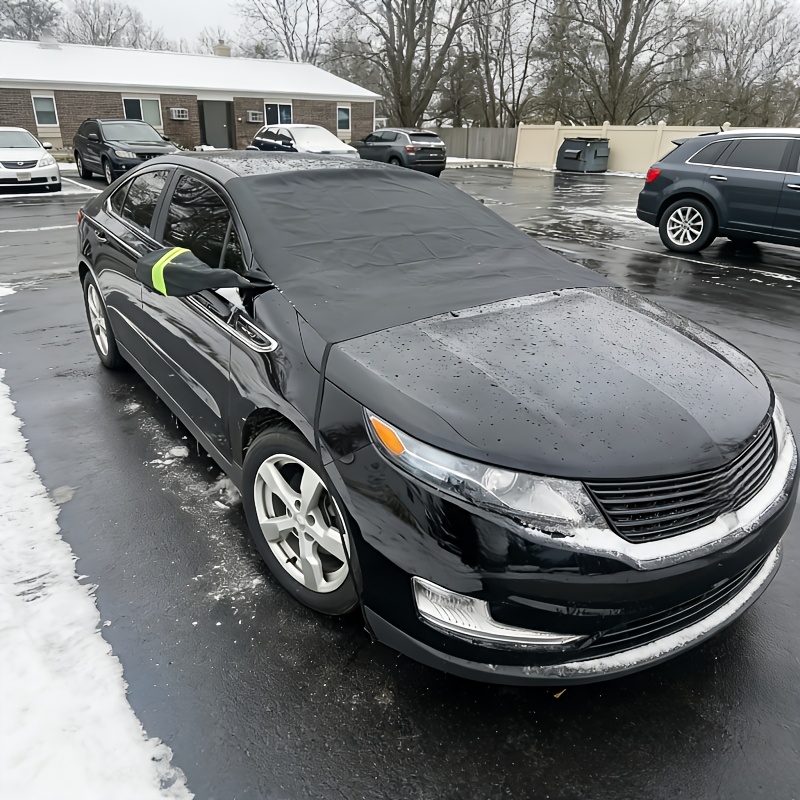 TEMU Strong Magnetic Car Snow Cover | Winter Windshield Frost Protection Cover | Oxford Snow Cover Installs In | Full Side Window Frost Protection