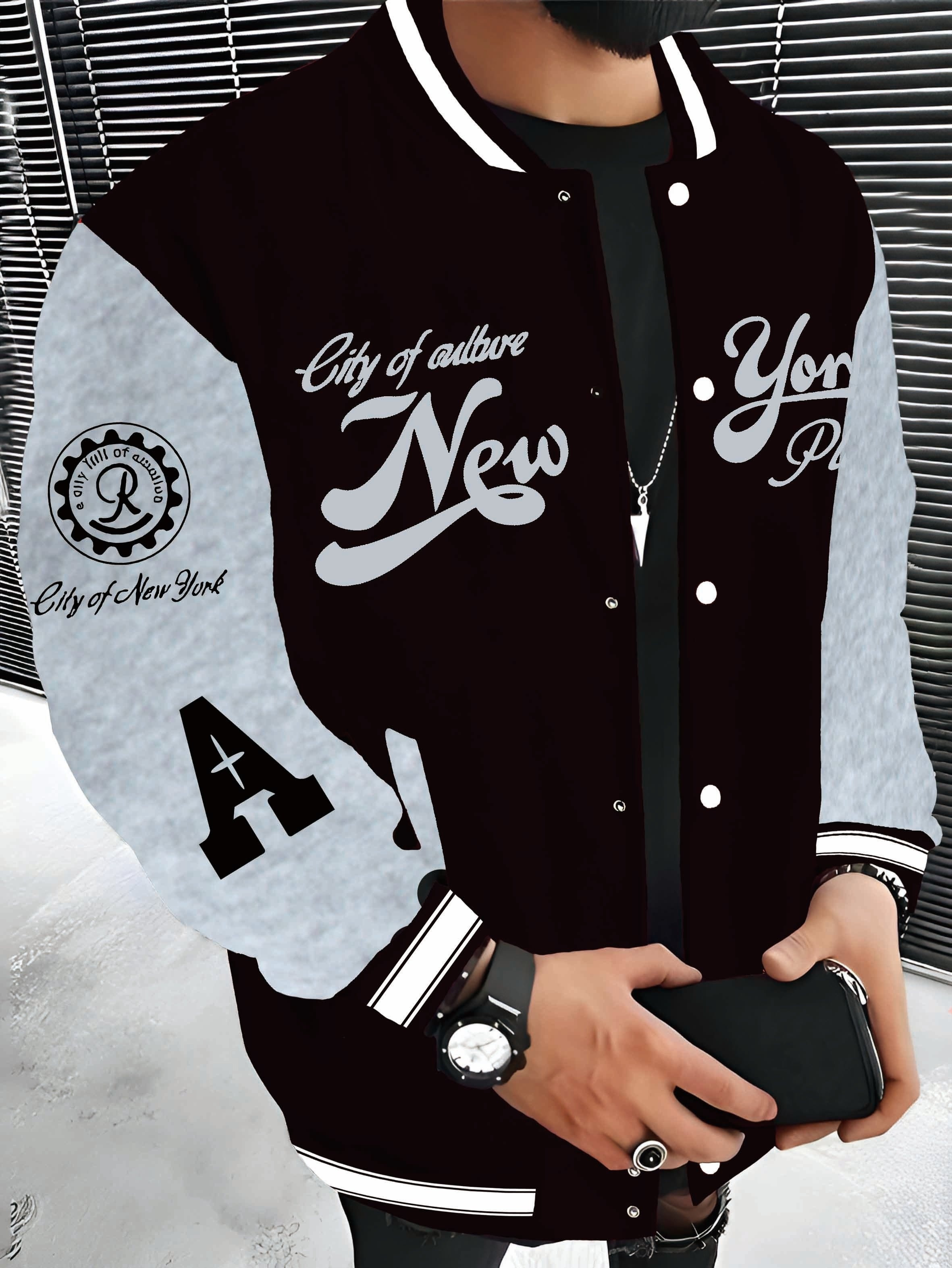 Baseball Jacket Mens Big And Tall Letterman Jacket 4xl Bomber