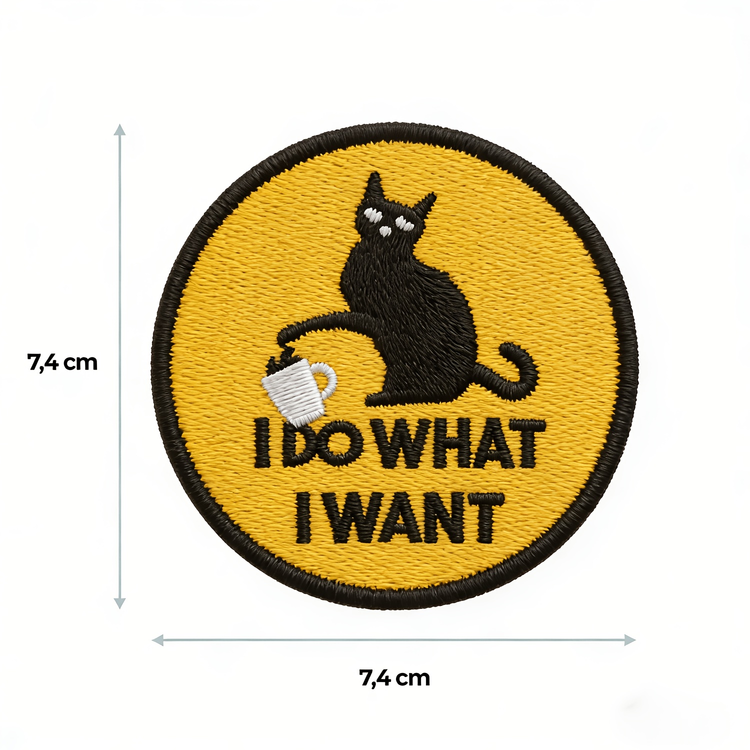 TEMU I Do Cat Embroidery Patch Iron On Sew On Embroidered Patch For Jackets Backpacks Jeans And Clothes Badge Applique Emblem Sign Sport Decal