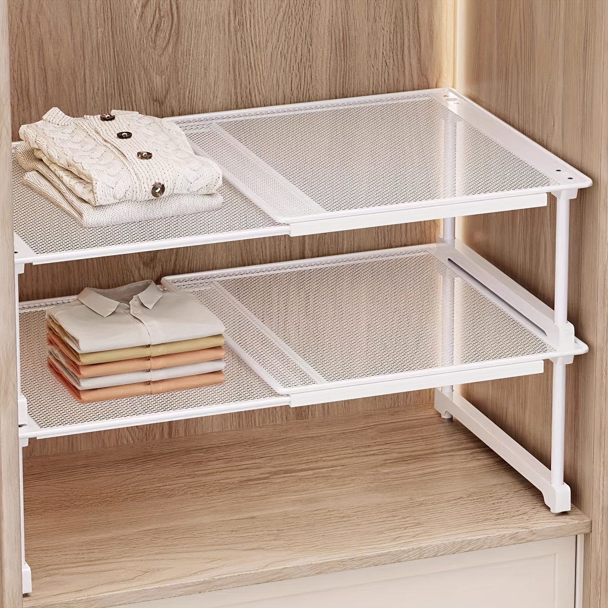 adjustable wardrobe divider carbon steel thickened layered shelf no installation required adjustable closet shoe cabinet storage compartment with 4 size options utility racks