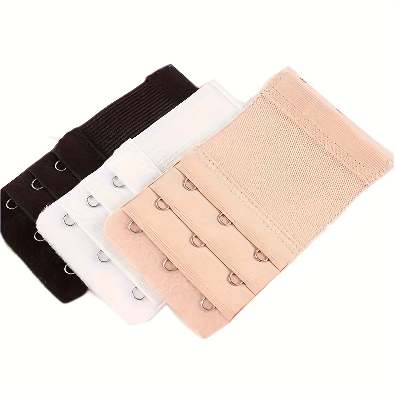 2-Hook Bra Extension For Longer Bra Band Strap (Pack of 3, Black) :  : Clothing, Shoes & Accessories