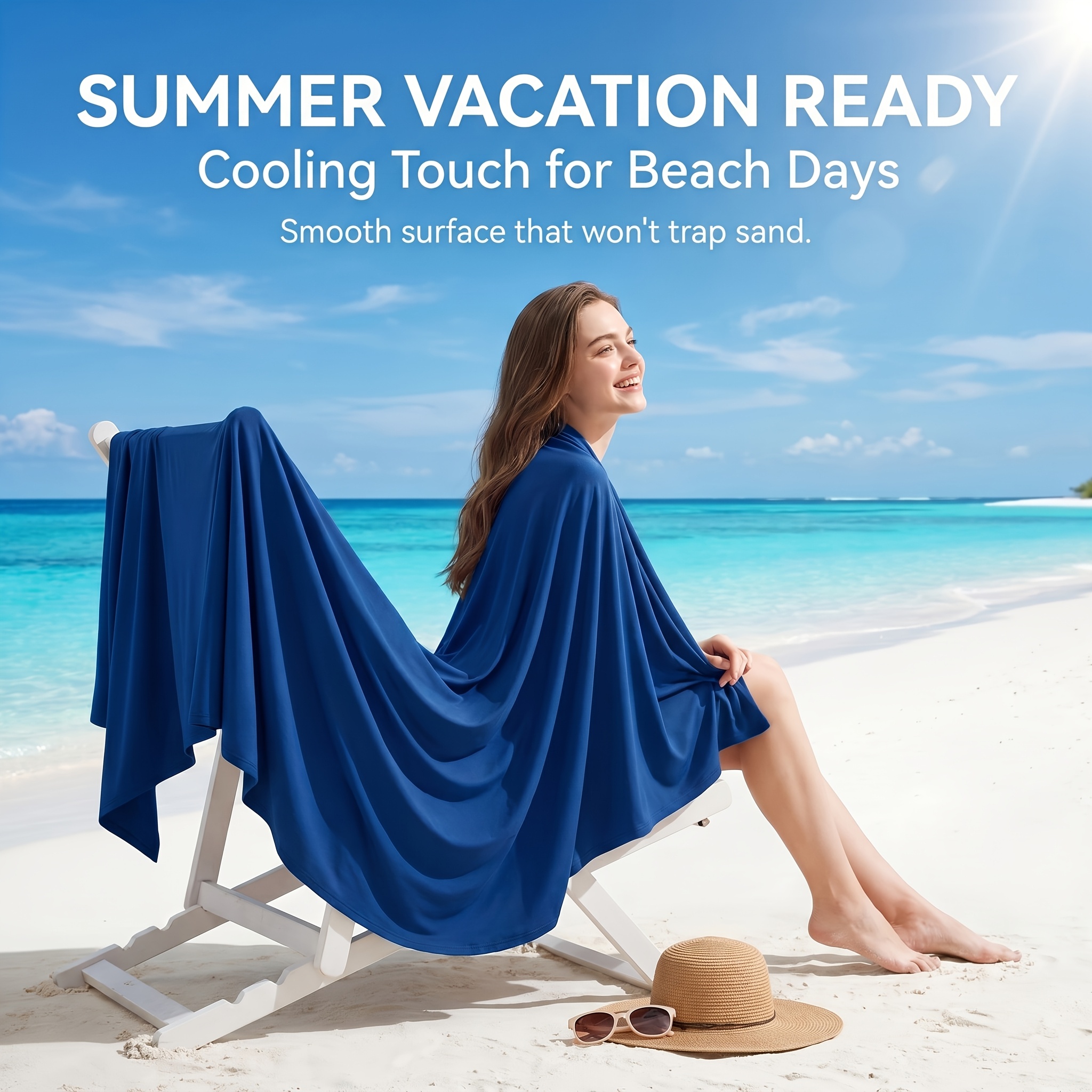 Image of Cooling Blanket For Hot Sleepers, Lightweight Breathable Ice Throw Blanket, Body Heat For Night Sweats, Multi-scene Sofa Couch Bed Beach Travel Cooling Blanket Multiple Colors