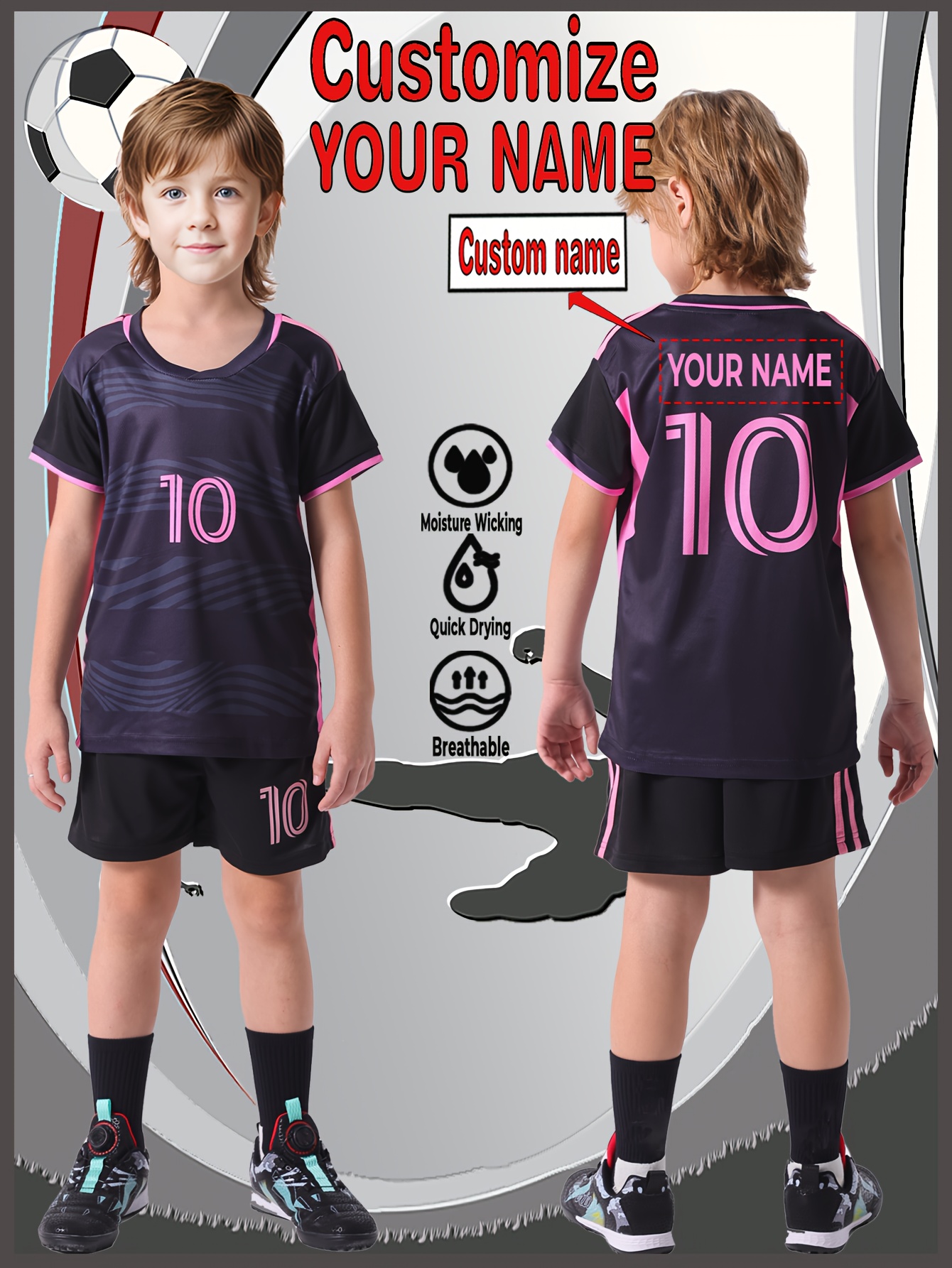 personalized custom soccer jersey shorts combo Temu Belgium