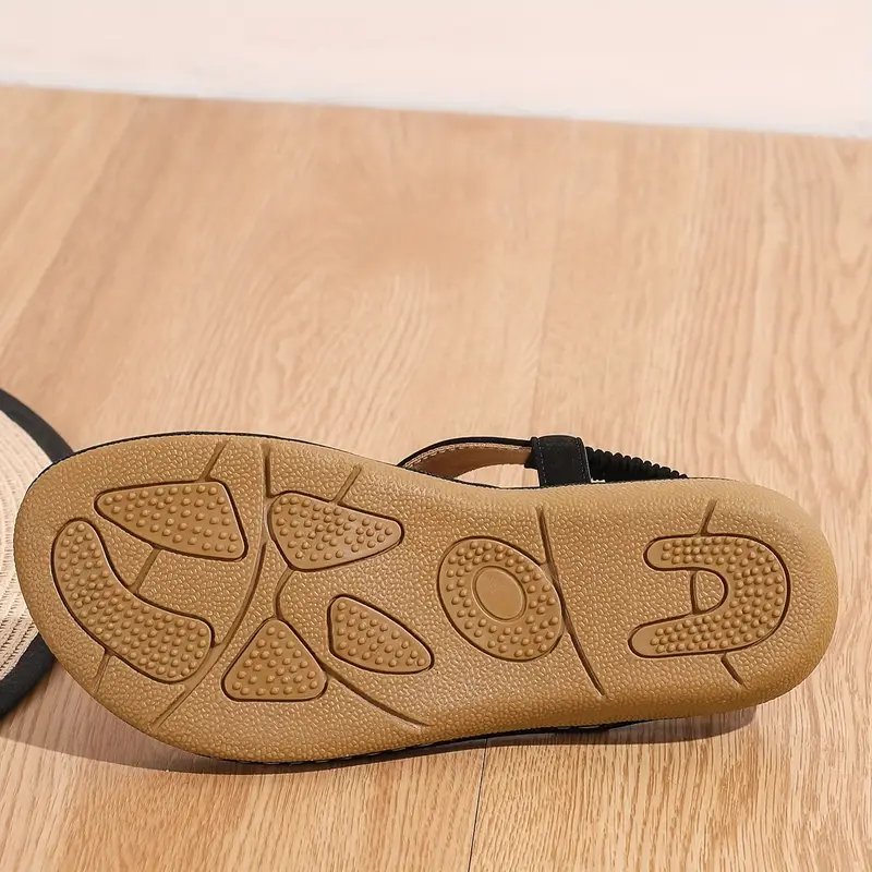 chic womens flat sandals minimalist t strap design comfortable slip on with cover upper Product details 13