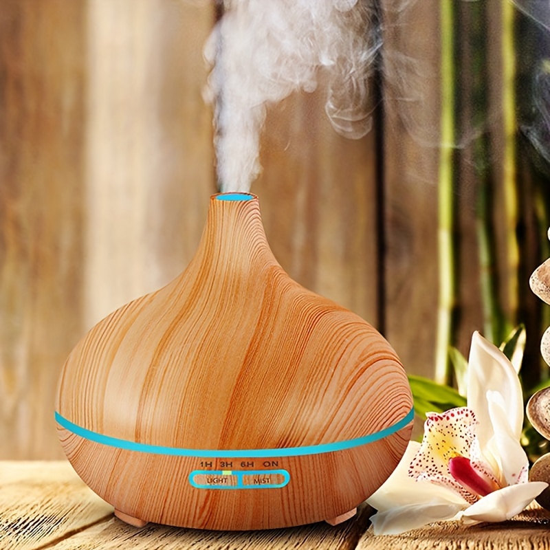 2 Pack Wood Essential Oil Diffuser Zen Decor Car Air Freshener, Minimalistic Aromatherapy Essential Oil Diffusers From The Nature (flower (with Clip