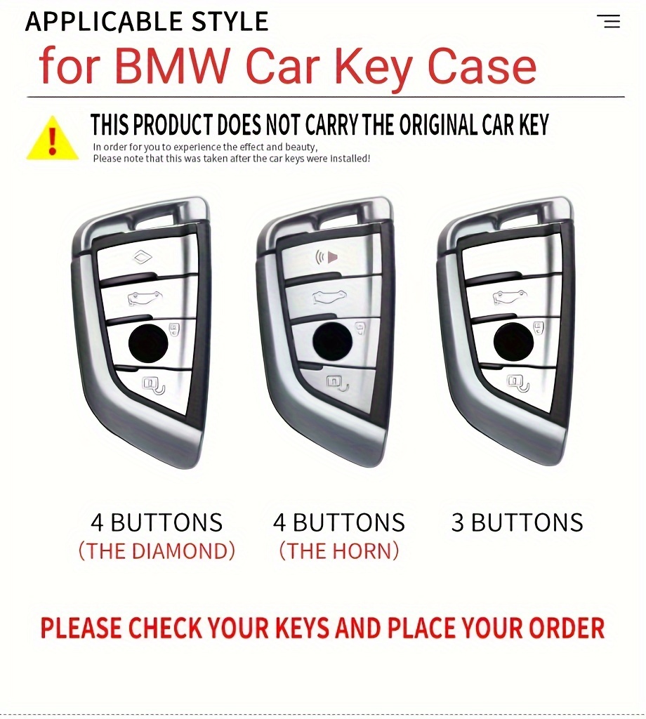 Productos de coche preferidos para la cubierta de llavero BMW. Caja de  llaves avanzada de TPU suave compatible con F30 F45 F55 G20 G30 X3 X4 X5 X6  X7