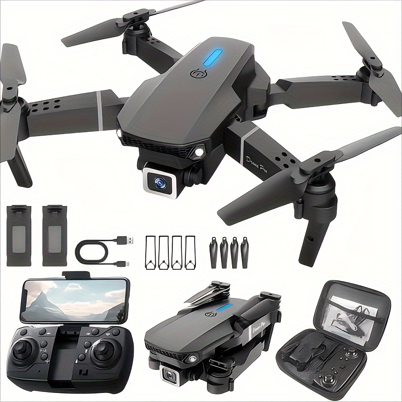 

Drones With Dual Cameras, Foldable Rc Drone, Brushless Motors, Positioning, Smart , Indoor And Outdoor Discount Drones, 2 Batteries, 1 Battery, Beginner Gift, Toys Gifts For Kids