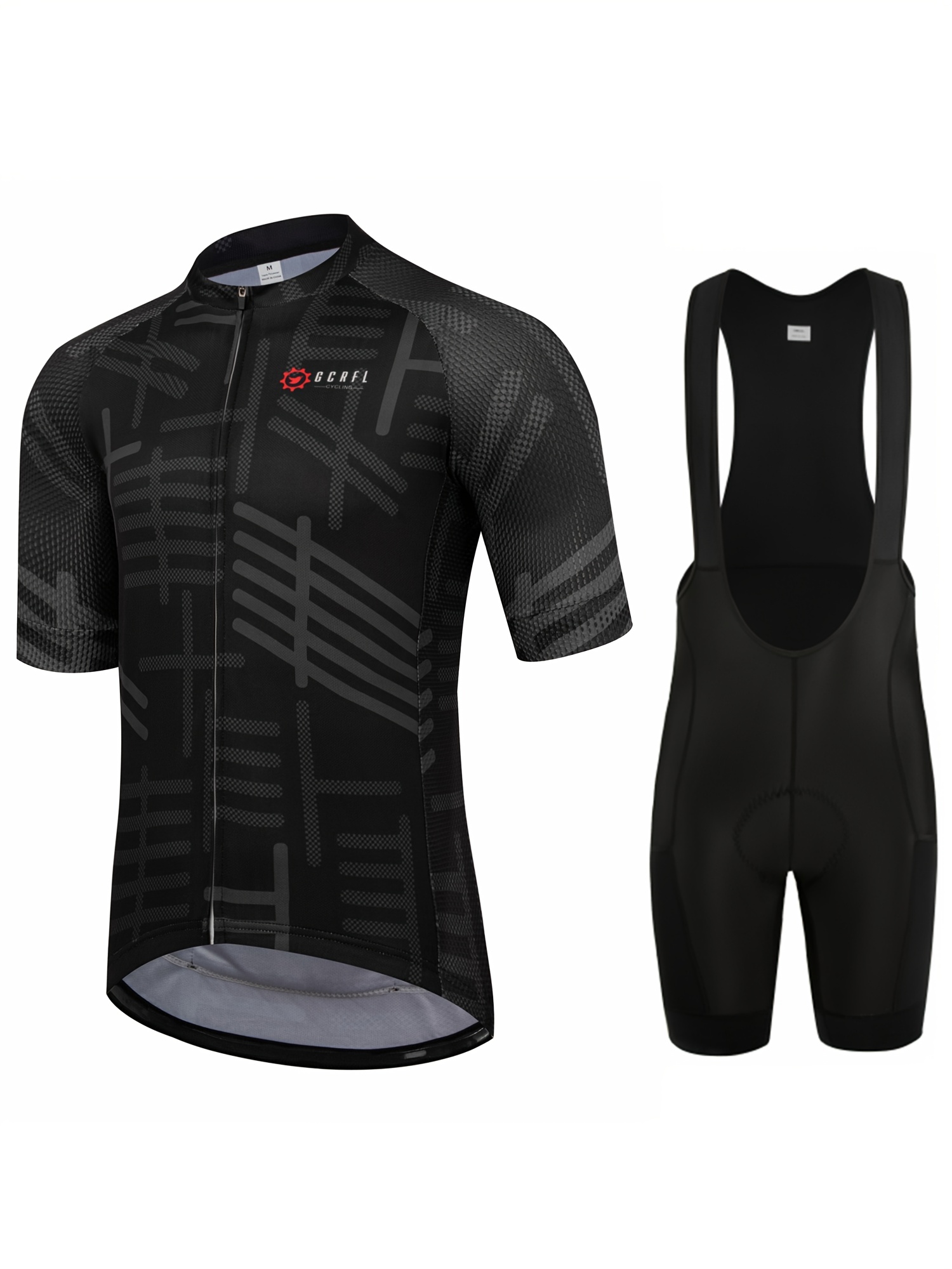 summer mens 3d printed cycling suit short sleeve top with suspenders and shorts breathable quick     clothing for road mountain biking