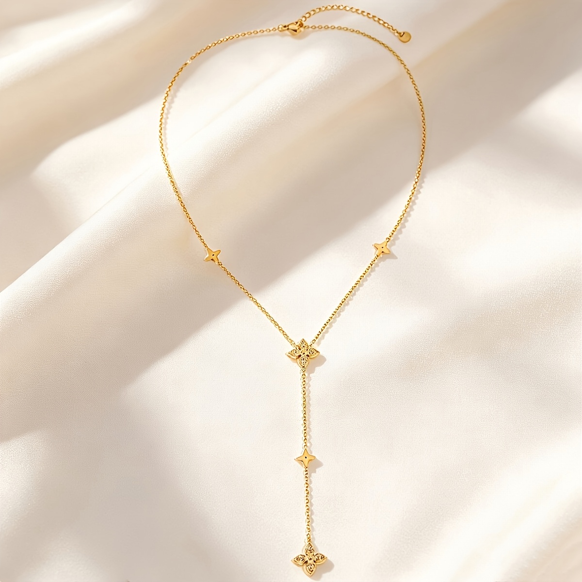 2pc Unisex 18K Golden Plated Retro Necklace & Bracelet Set