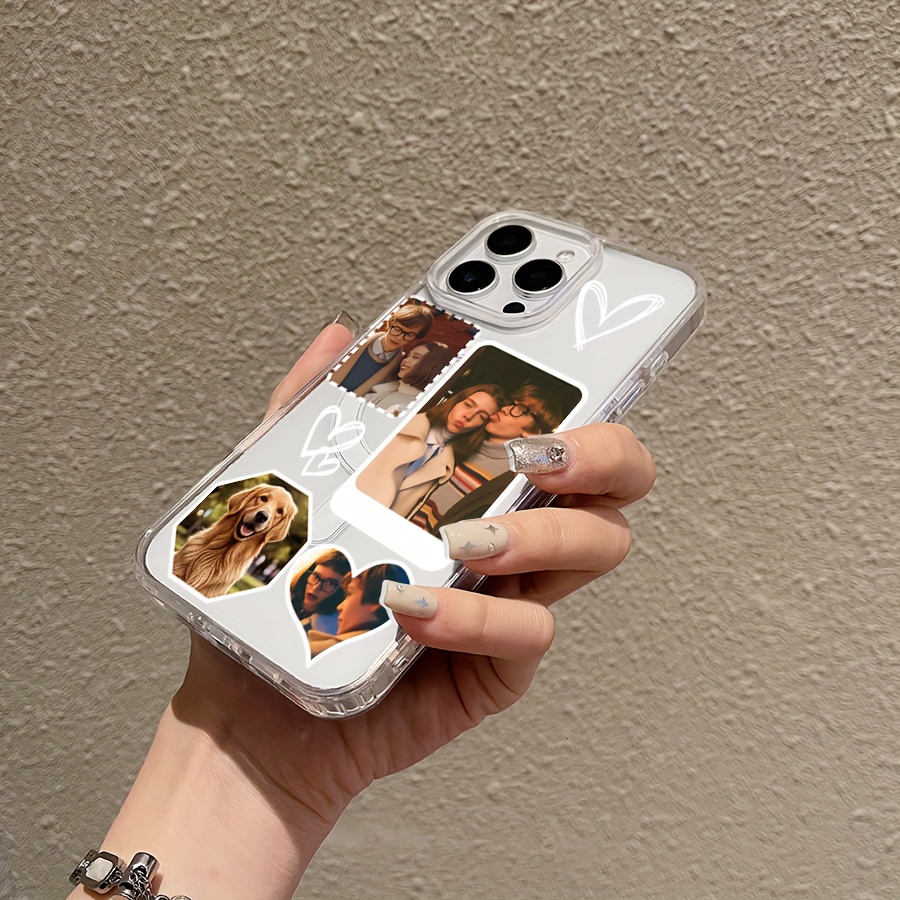 Custom Photo Phone Case - Premium Magnetic Silicone Cellphone Cover for iPhone 16 Pro Max/ 15 Plus/ 14/ 13/ 12/ 11, for Samsung S25 S24 S23 S22 S21 S20 Ultra Plus Couple Holding Hands Design for Lovers, Birthdays, Anniversaries & Family