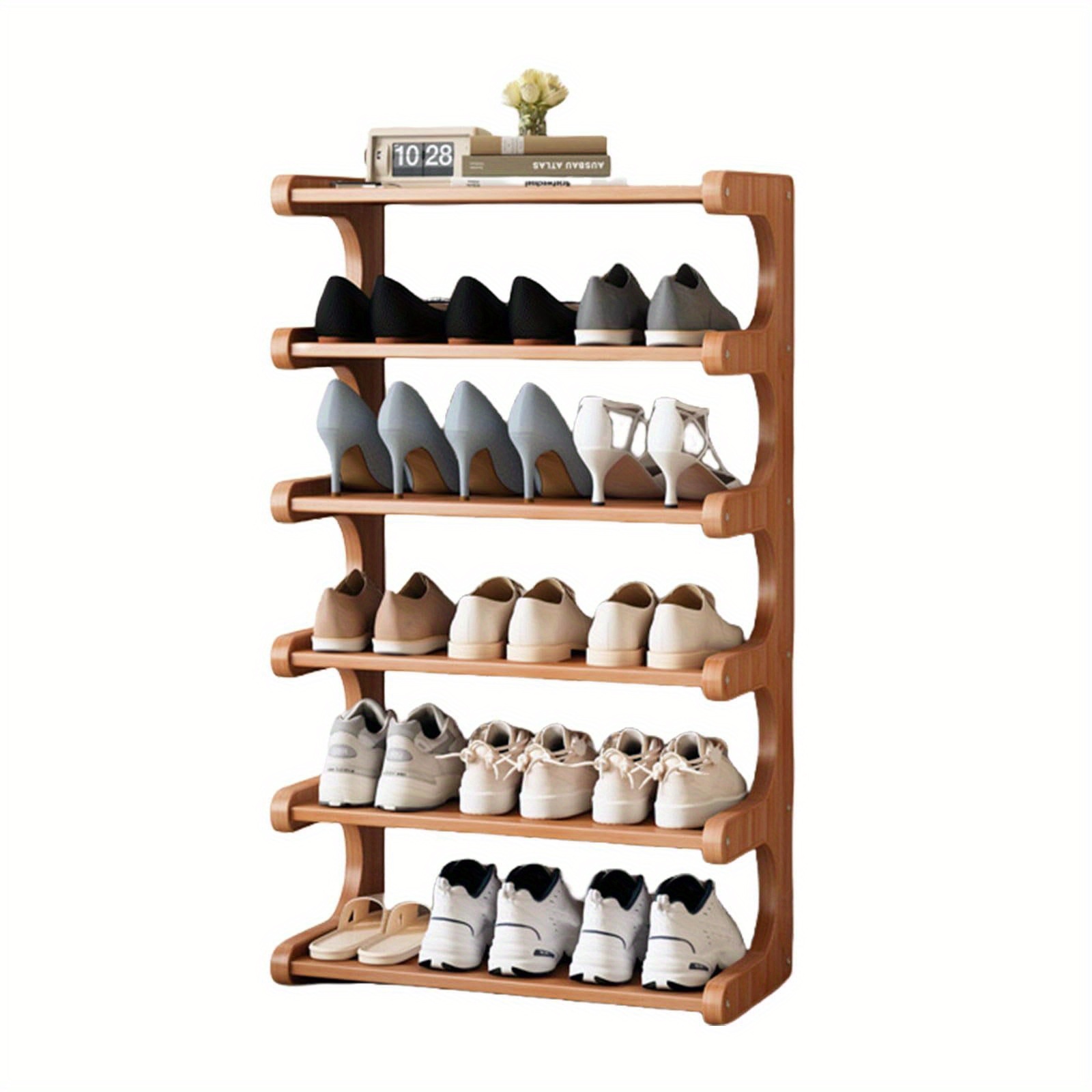 tier bamboo shoe rack storage rack unit cabinet entrance shoe