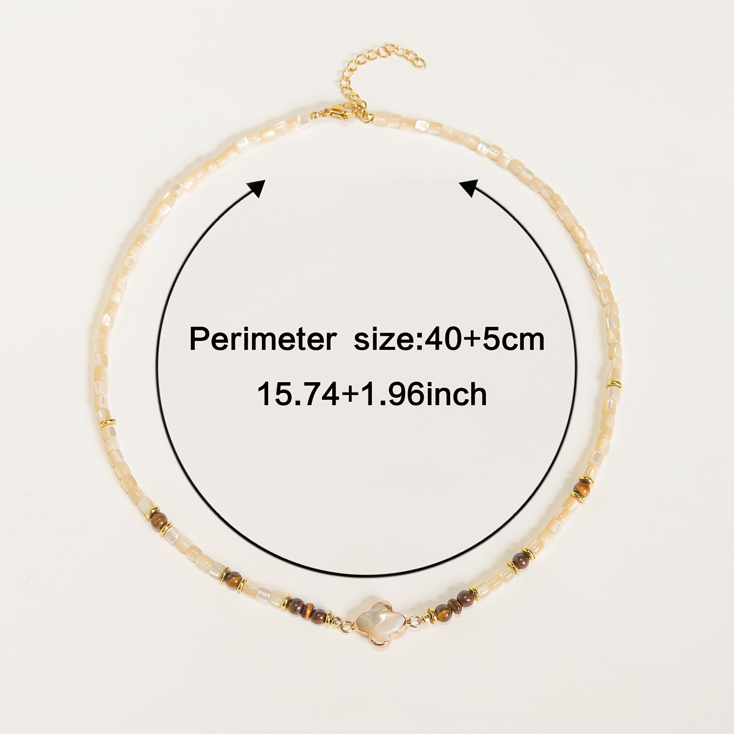 Women's Artificial Shell Pendant Choker Necklace, Boho Vintage Style