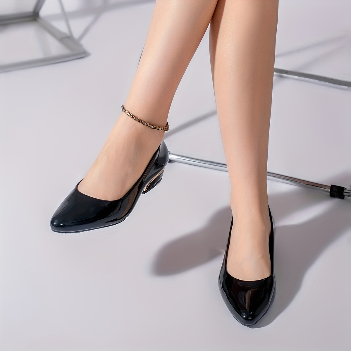 Zapatos de tacón alto de moda casual y versátiles para mujer, para el día a día