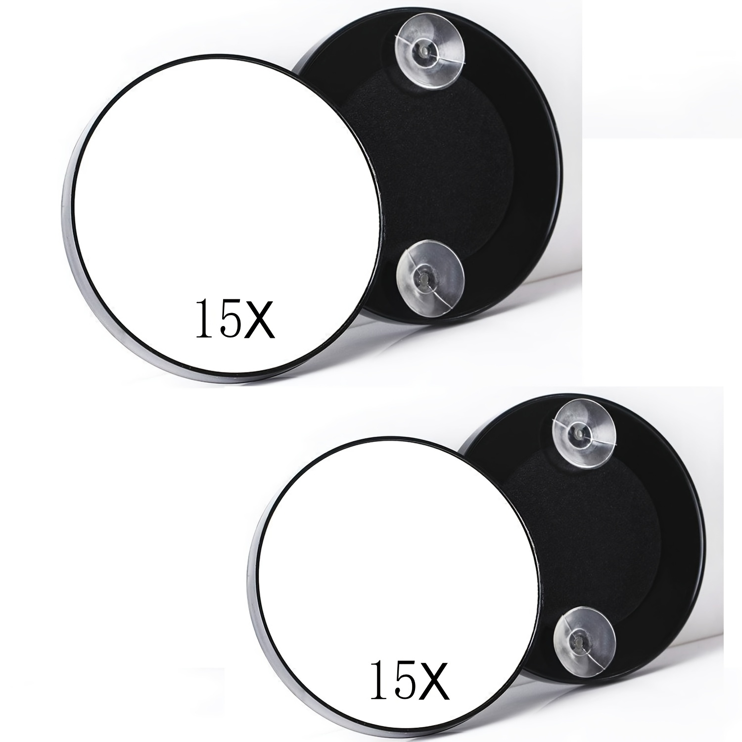 TEMU 15x Magnifying Makeup Mirror With Suction Cup, Portable Travel Mirror, Makeup, Skincare, And Beauty Tools.