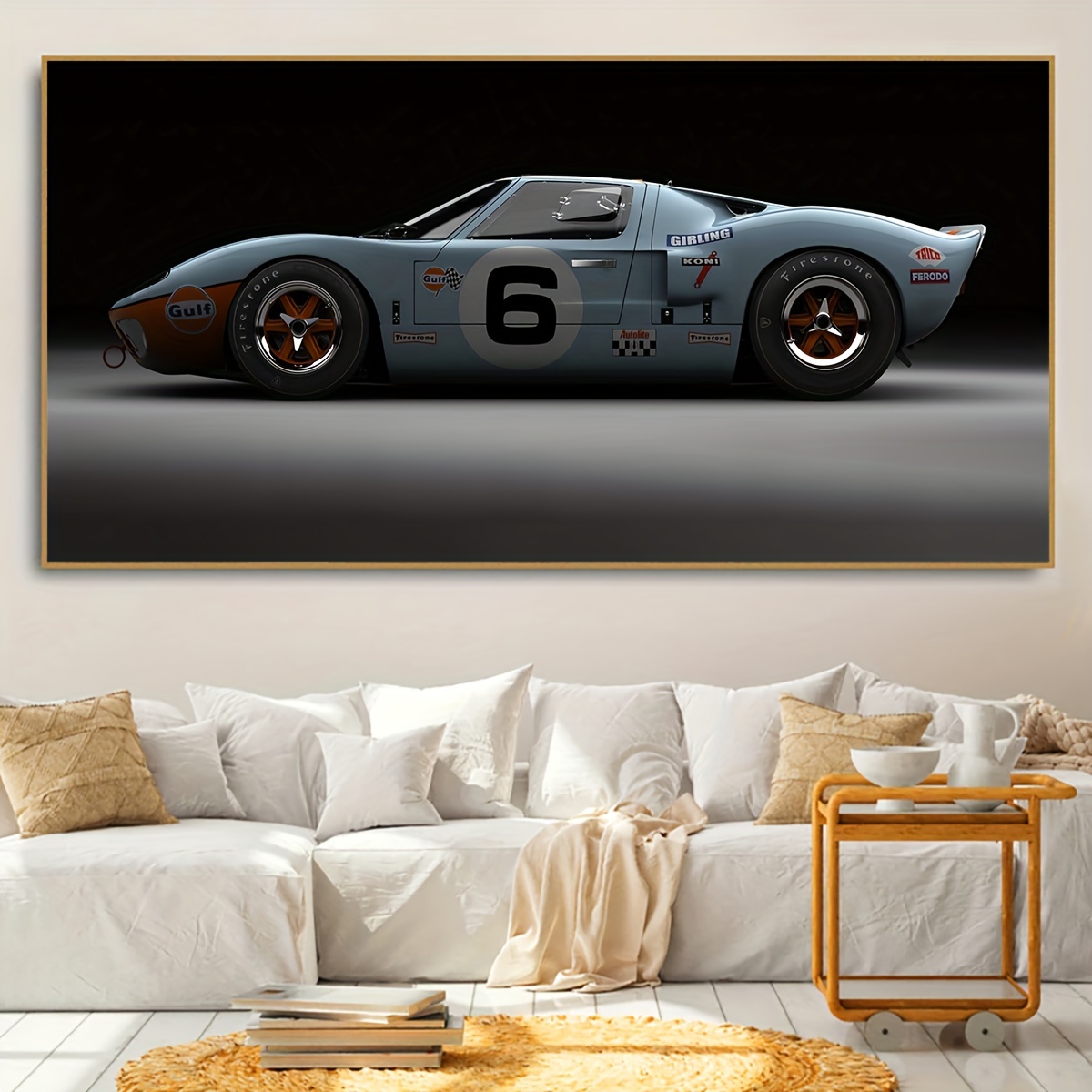 

1pc Unframed Canvas Poster, Modern Art, Vehicle Sports Car Wall Art, Ideal Gift For Bedroom Living Room Corridor, Wall Art, Wall Decor, Winter Decor, Room Decoration